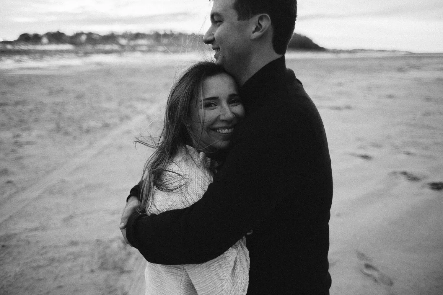 Fall Engagement Photos at Crane Beach, Ipswich MA — wedding photograph
