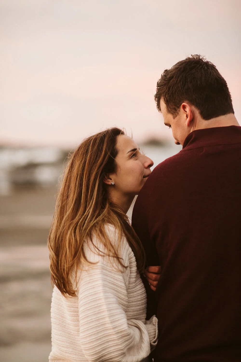 Fall Engagement Photos at Crane Beach, Ipswich MA — documentary wedding photograph