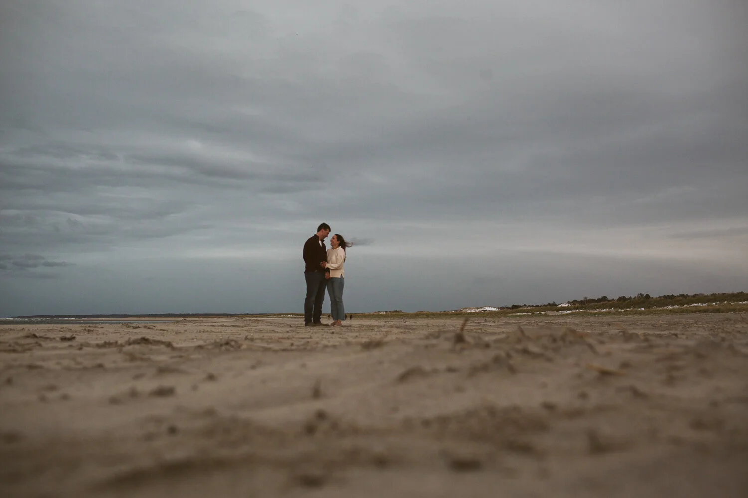 Fall Engagement Photos at Crane Beach, Ipswich MA — wedding photography by Mark Davidson