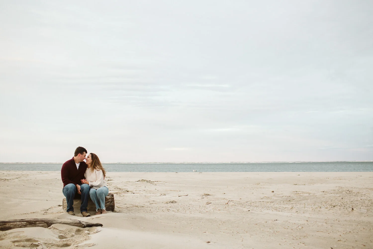 Fall Engagement Photos at Crane Beach, Ipswich MA — wedding day photograph