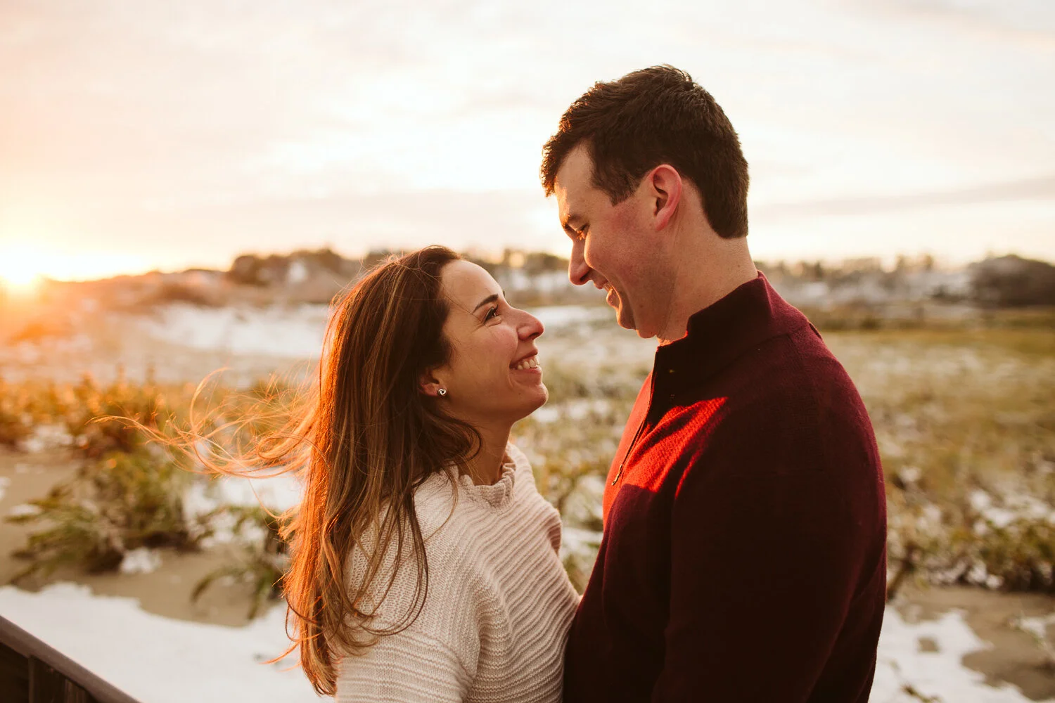 Fall Engagement Photos at Crane Beach, Ipswich MA — documentary wedding photography
