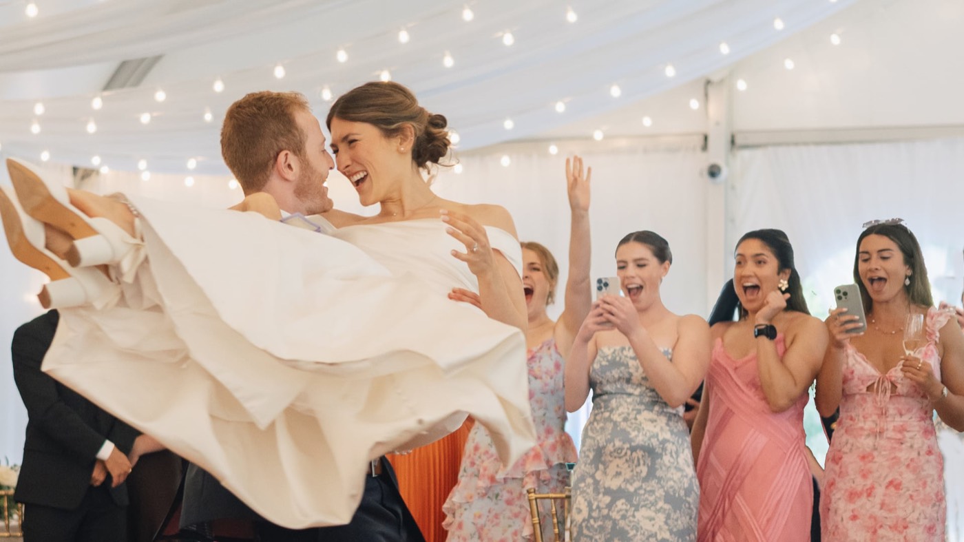 Wedding film still: an oceanfront wedding at Misselwood, Beverly