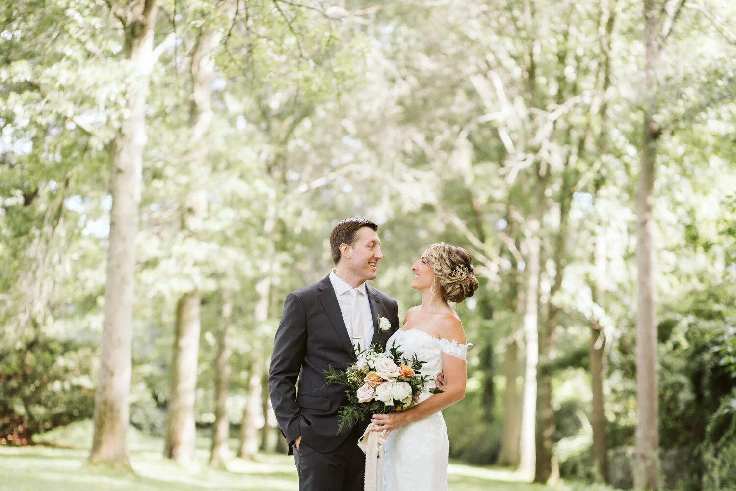 Glen Magna Farms Wedding — candid wedding moment