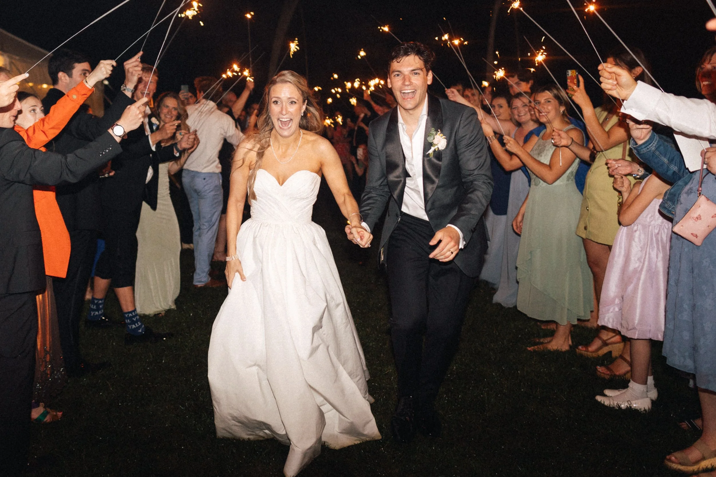 How to Photograph a Wedding Sparkler Exit 3 Documentary wedding photography