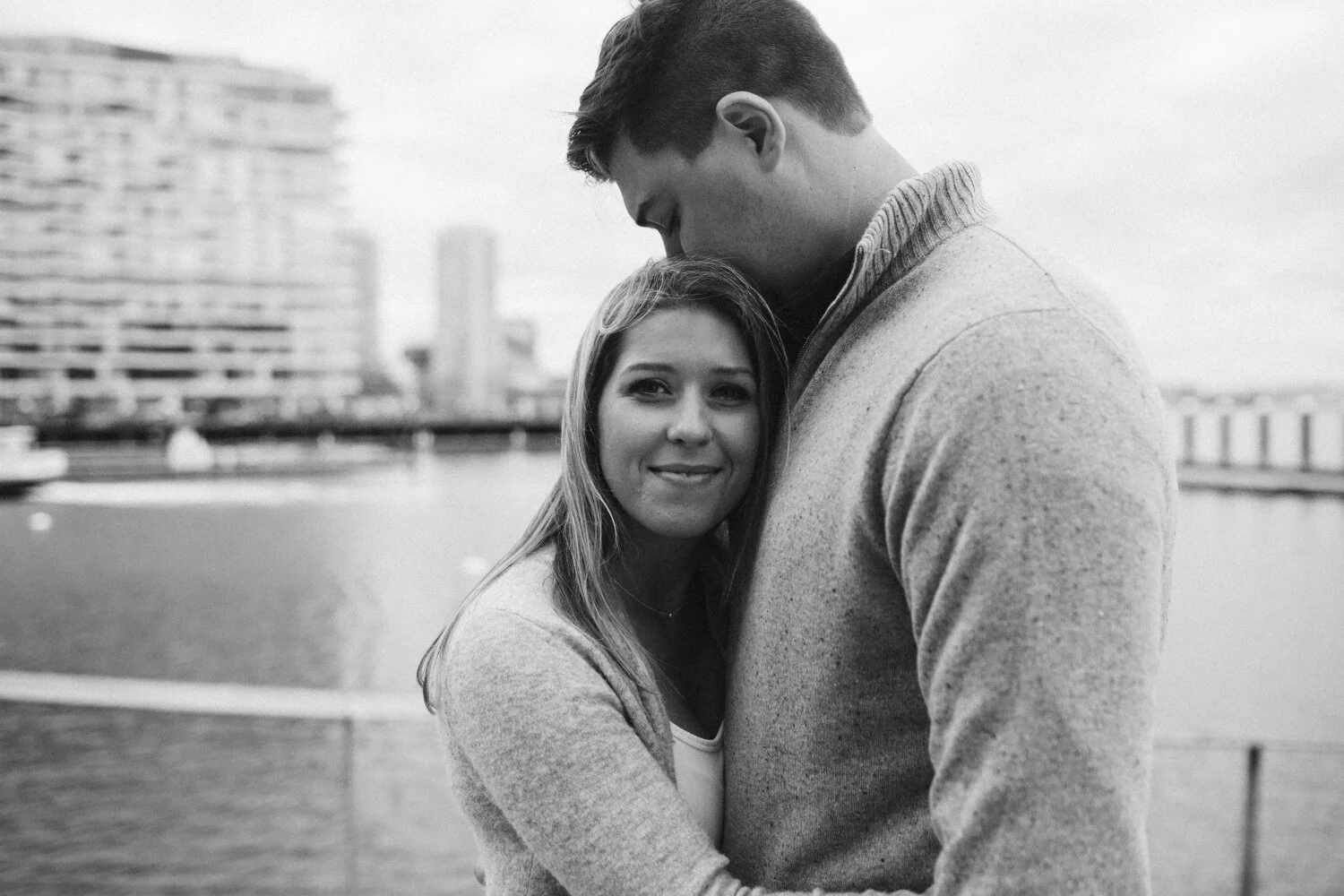 Institute of Contemporary Art Engagement Session — wedding photography by Mark Davidson
