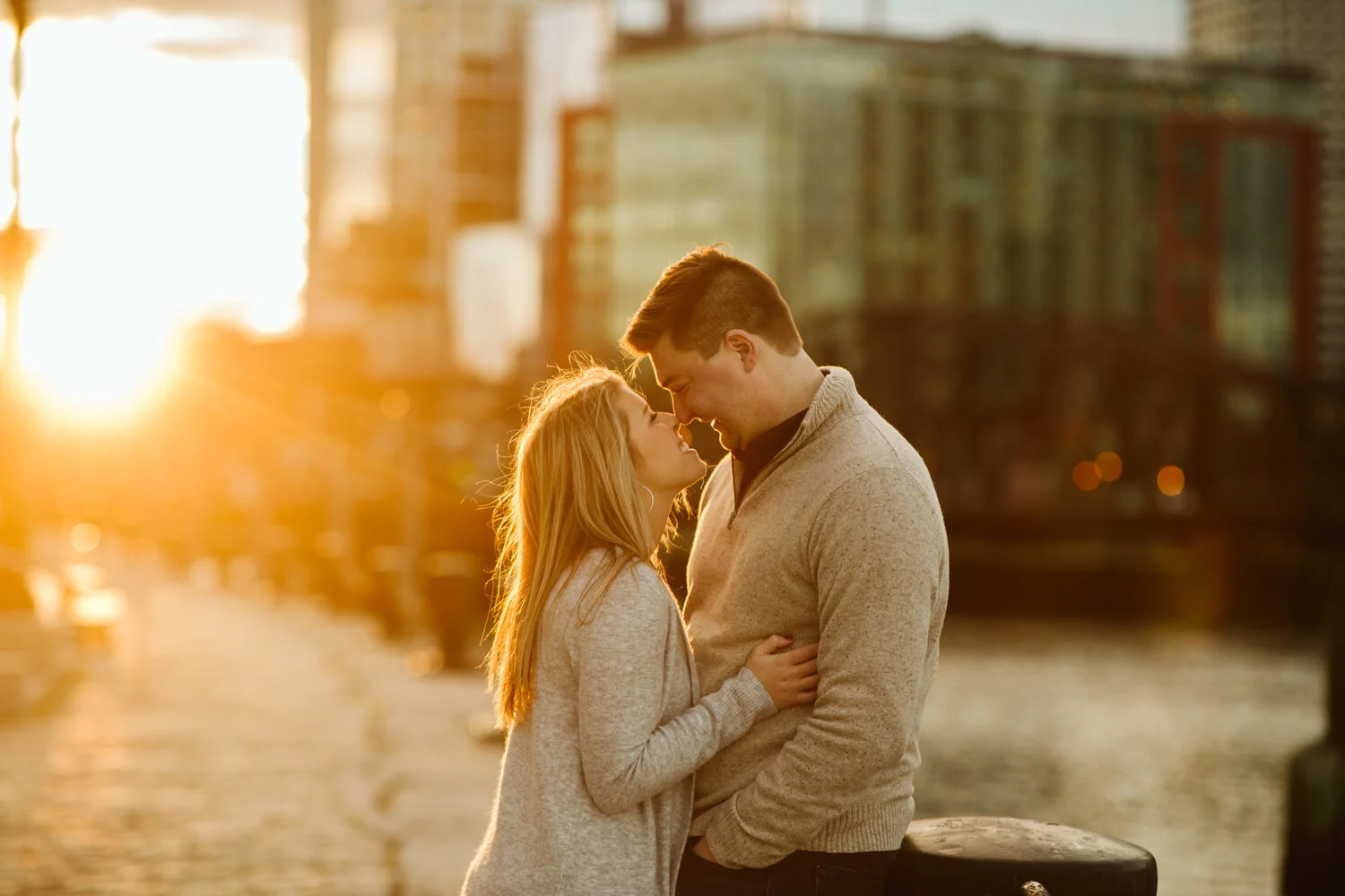 Institute of Contemporary Art Engagement Session — documentary wedding photograph