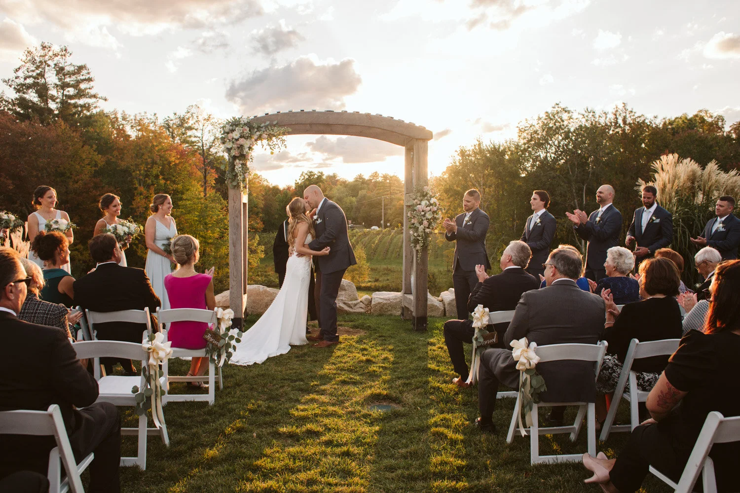 Labelle Winery — candid wedding moment