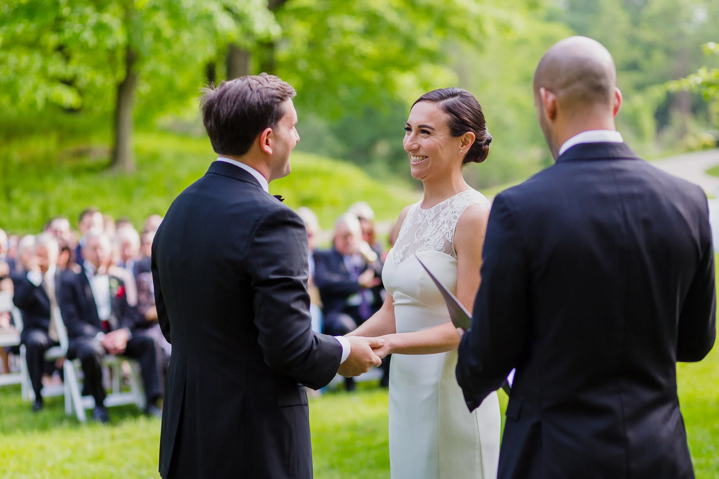 Lyman Estate — candid wedding moment