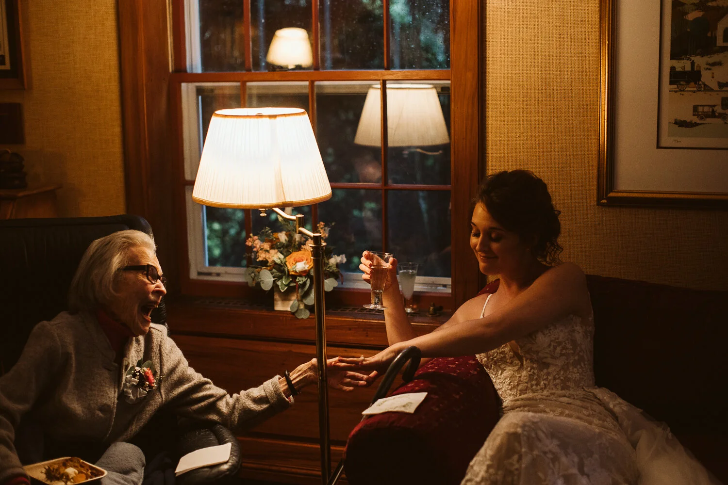 Marblehead MA — candid wedding moment