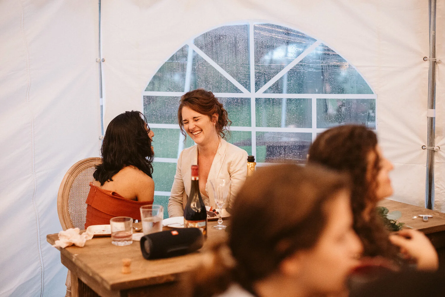 Marblehead MA — candid wedding moment