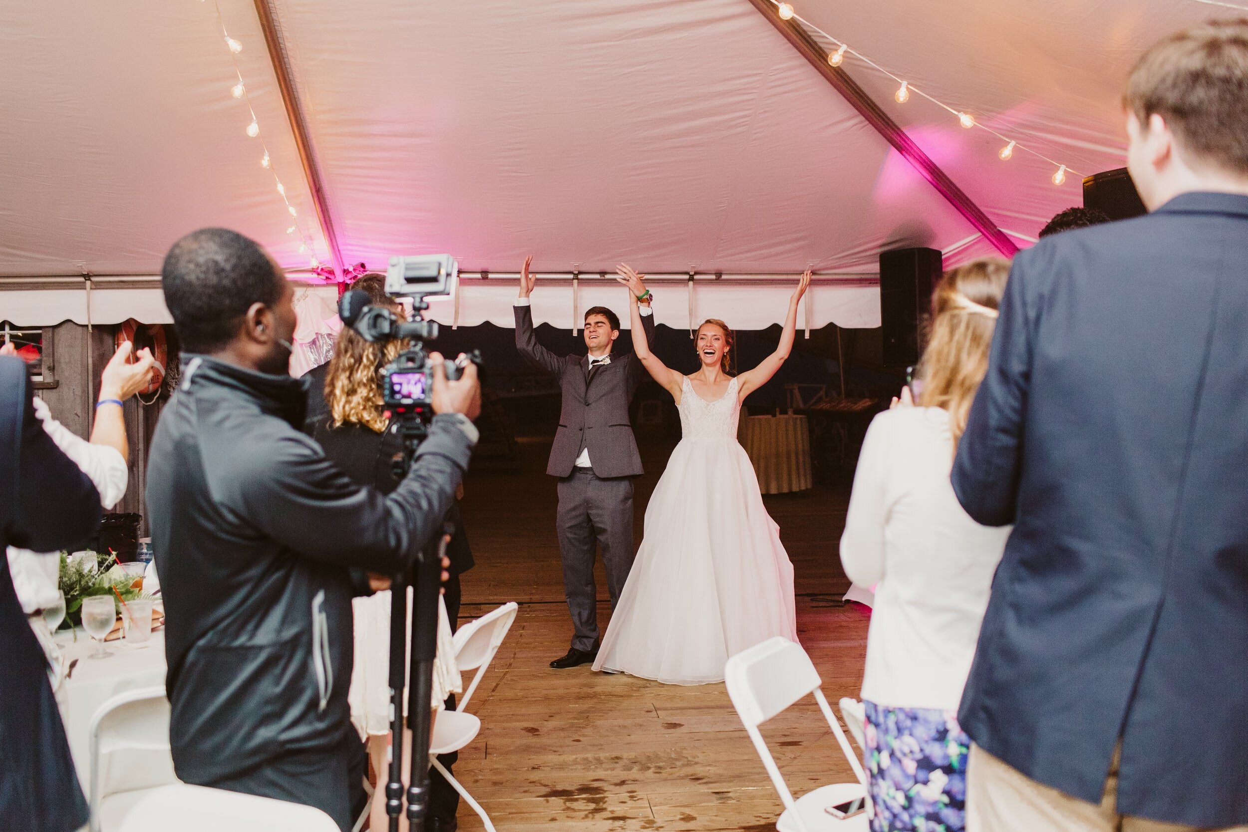 Maritime Heritage Center — candid wedding moment