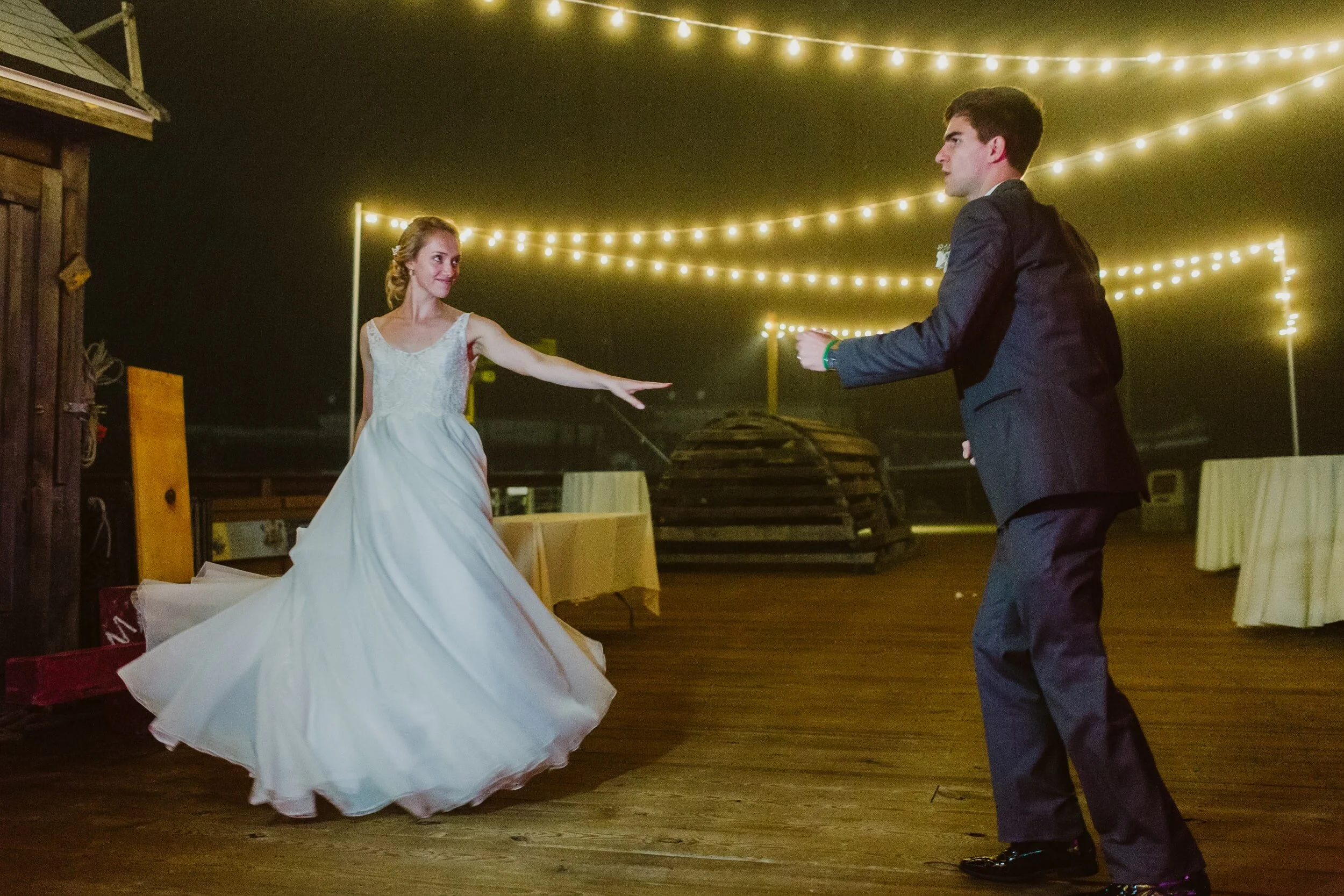 Maritime Heritage Center — candid wedding moment