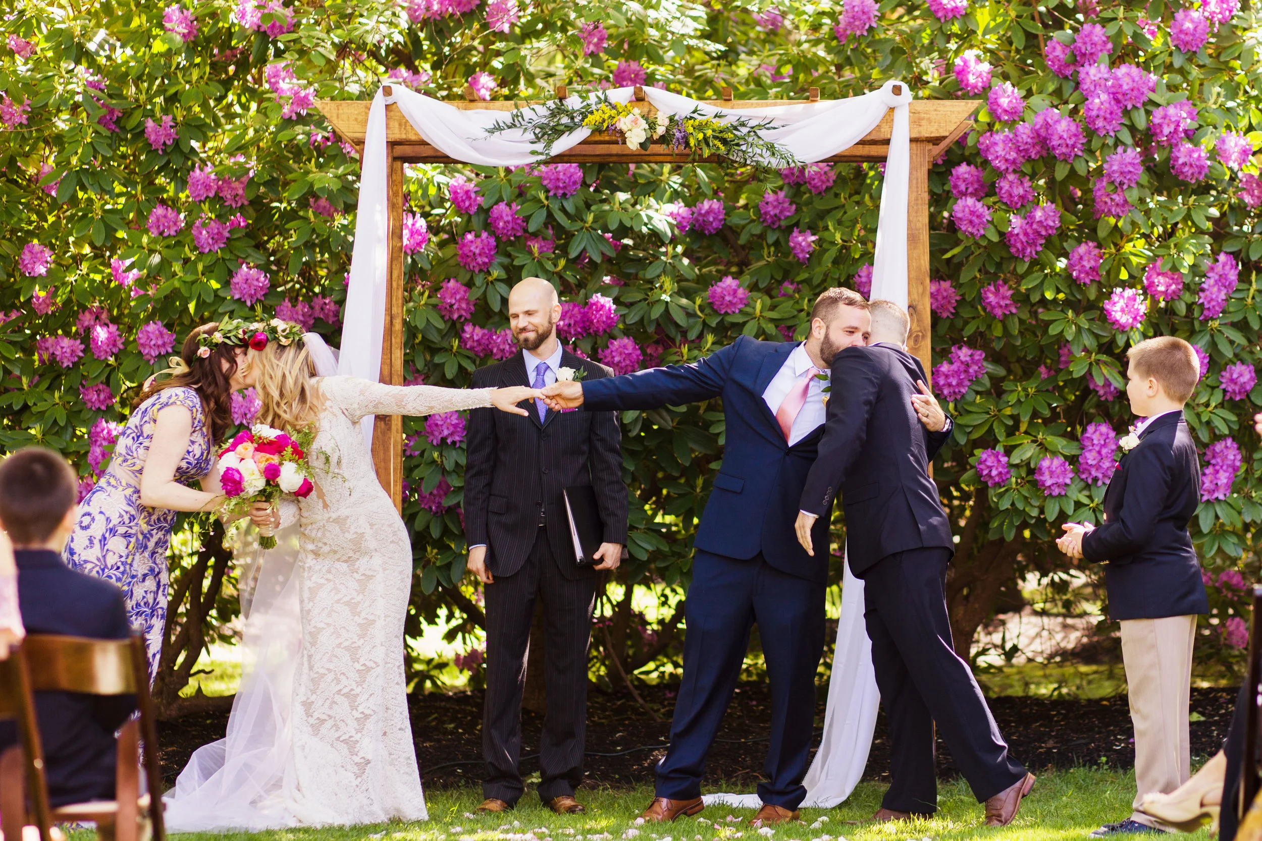 Milton MA Garden Wedding — documentary wedding photograph