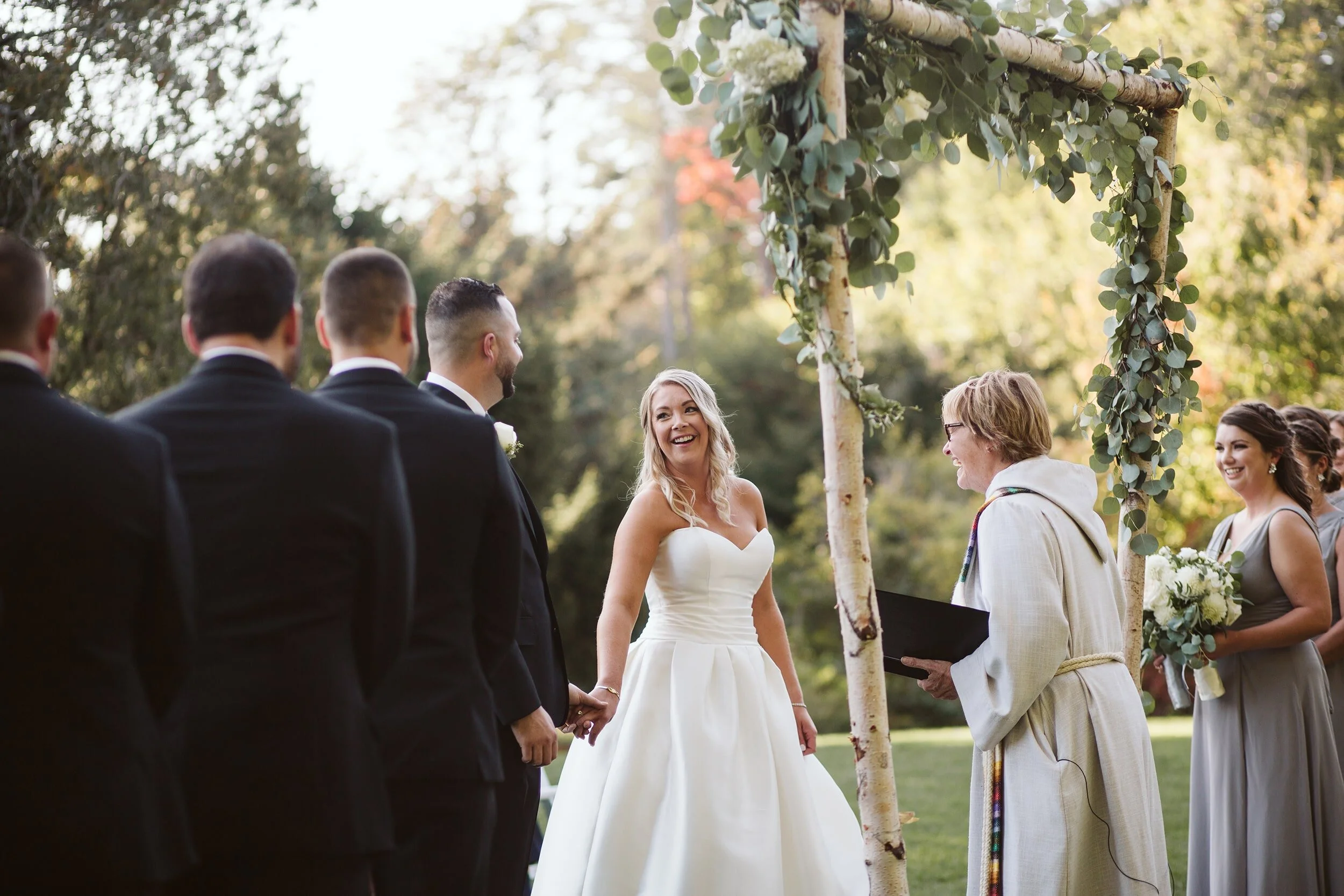 Moraine Farm — candid wedding moment