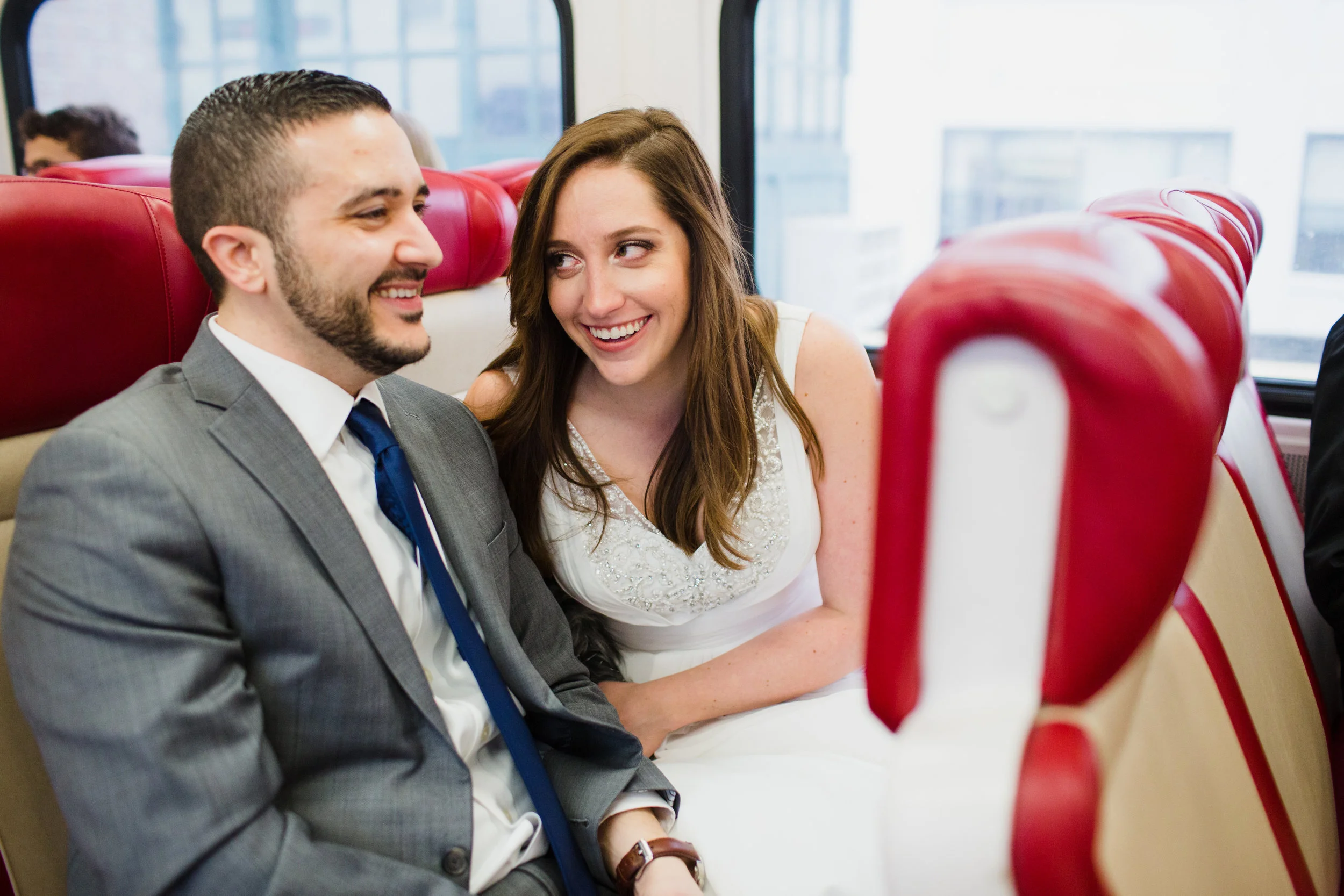 New York City Elopement — candid wedding moment