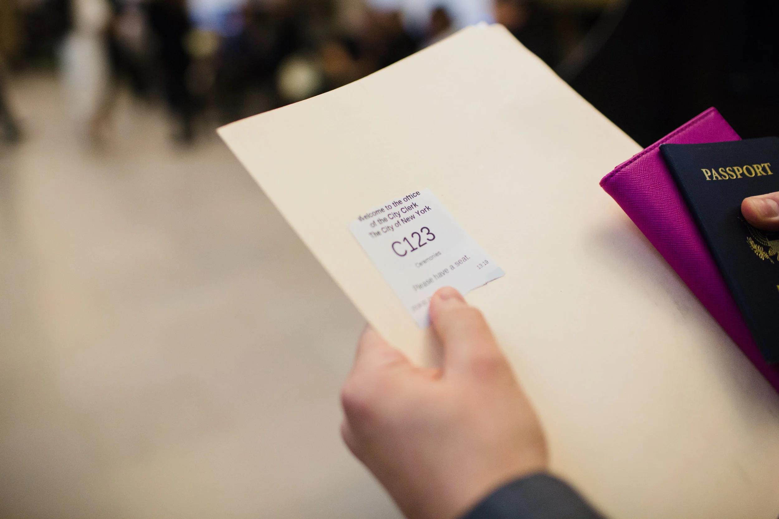 New York City Elopement — candid wedding moment