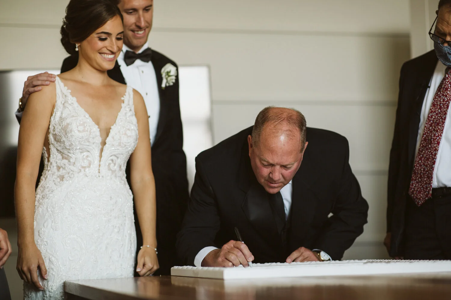 Ocean Cliff Maine Wedding — candid wedding moment
