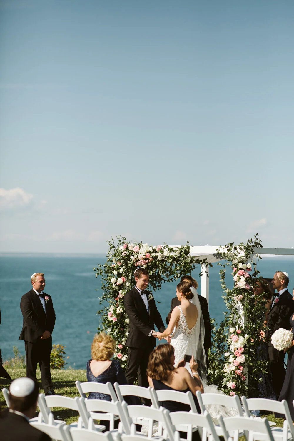 Ocean Cliff Maine Wedding — wedding photograph