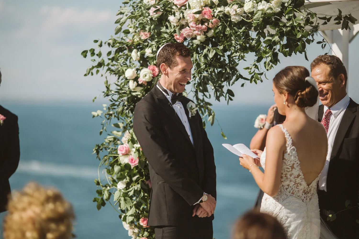 Ocean Cliff Maine Wedding — documentary wedding photograph