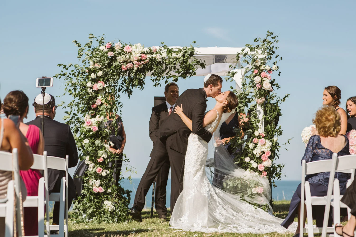 Ocean Cliff Maine Wedding — wedding day photograph