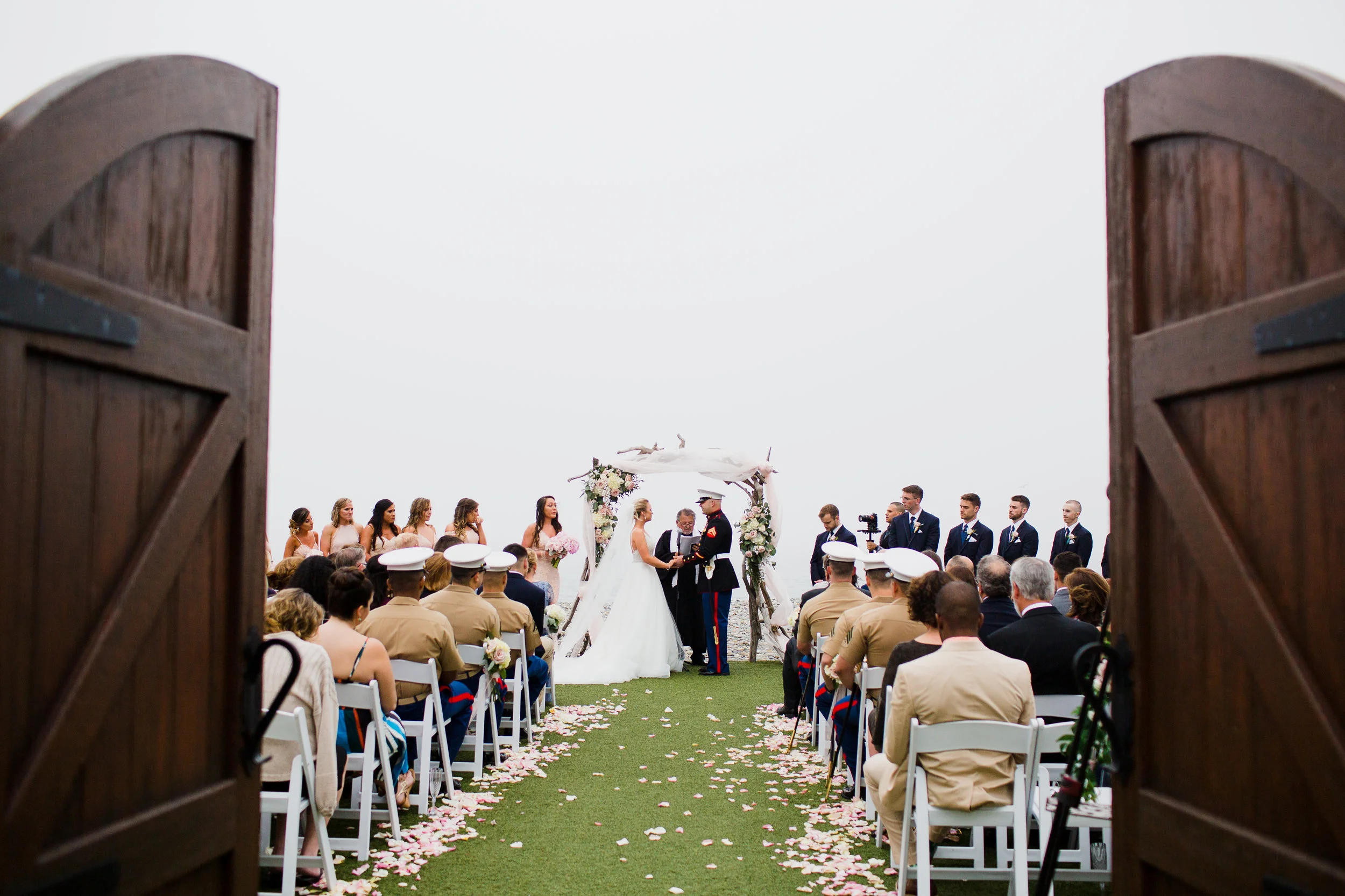 Oceanview of Nahant Wedding — documentary wedding photograph