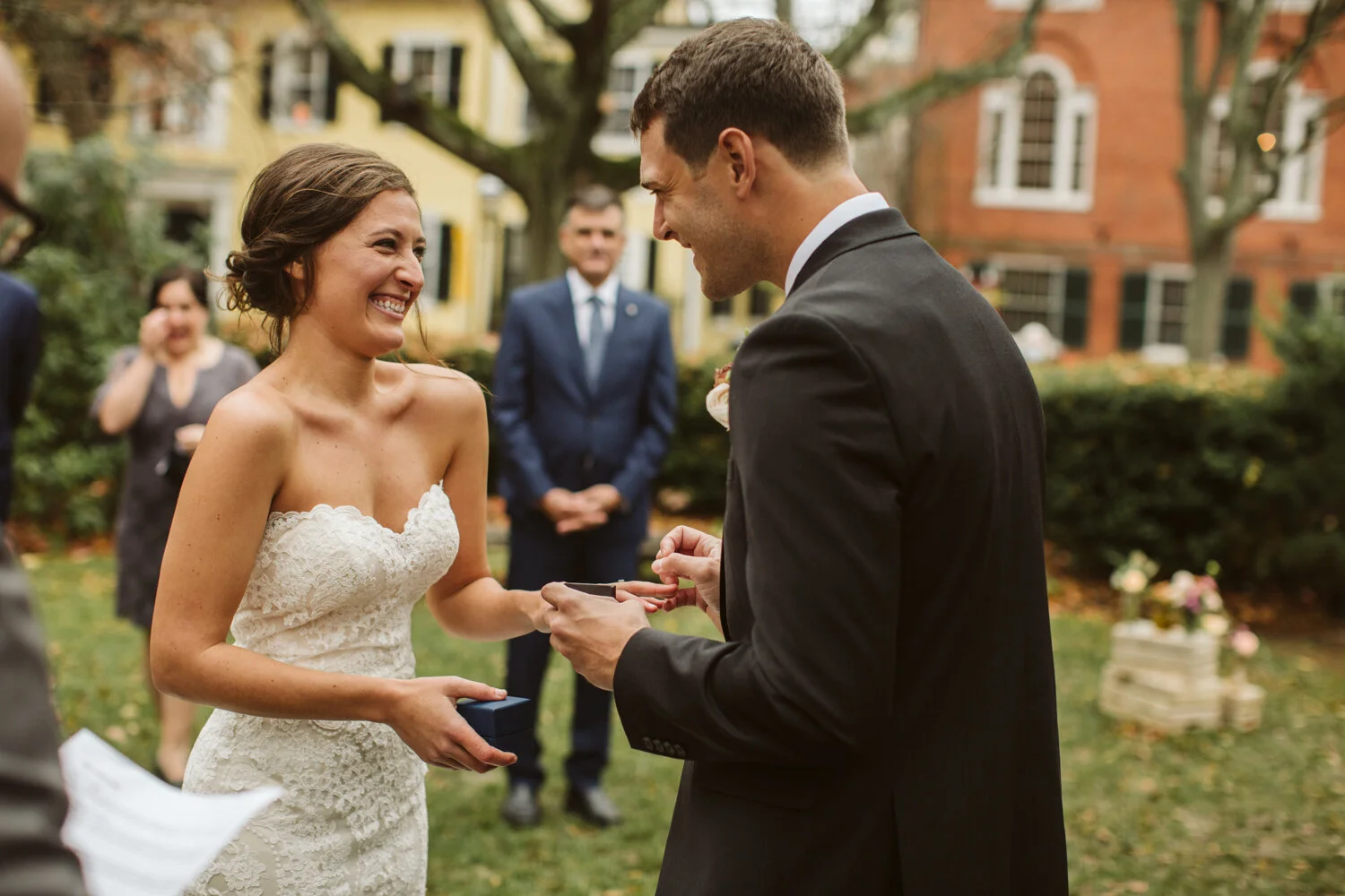 Salem MA Micro Wedding — candid wedding moment
