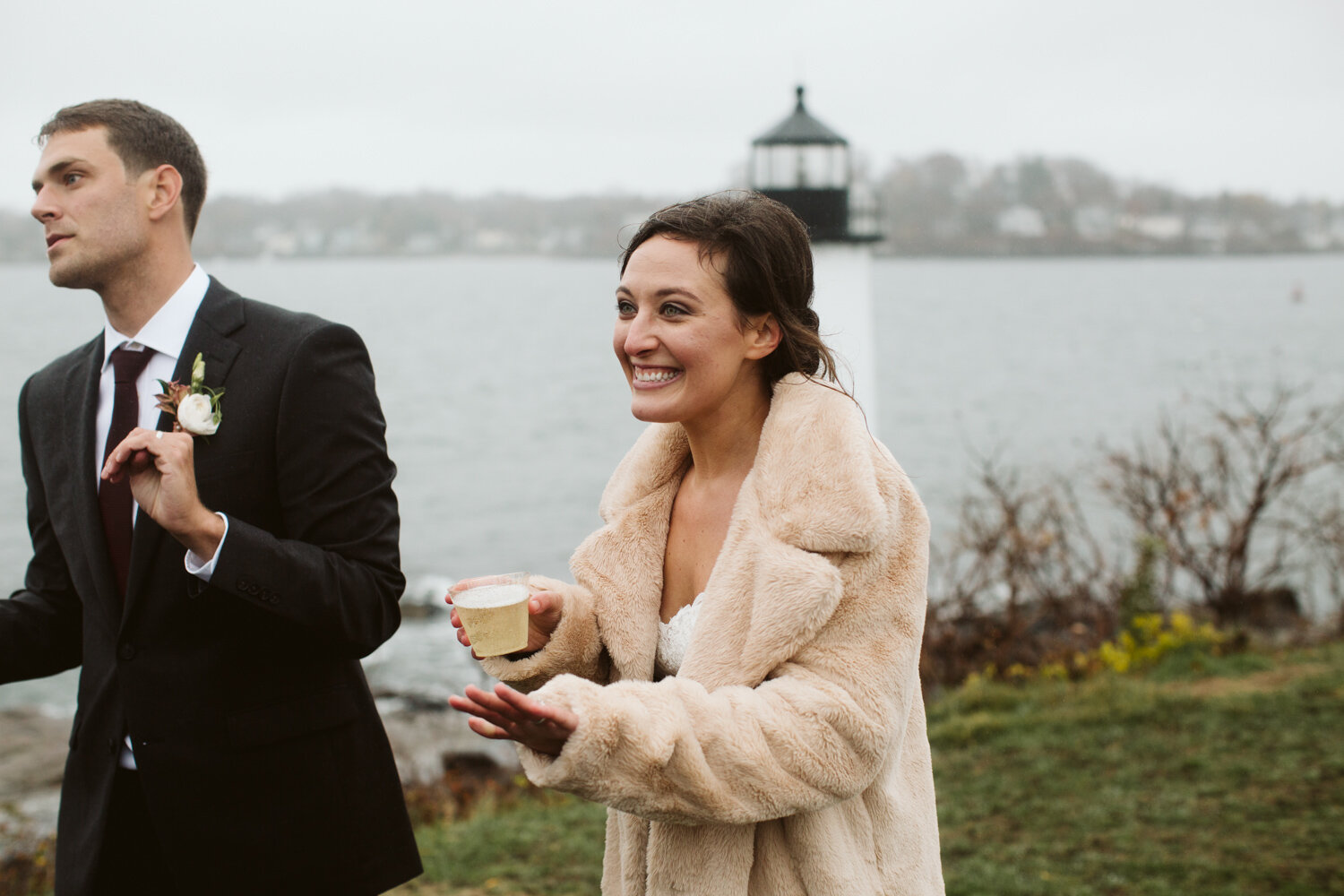 Salem MA Micro Wedding — candid wedding moment