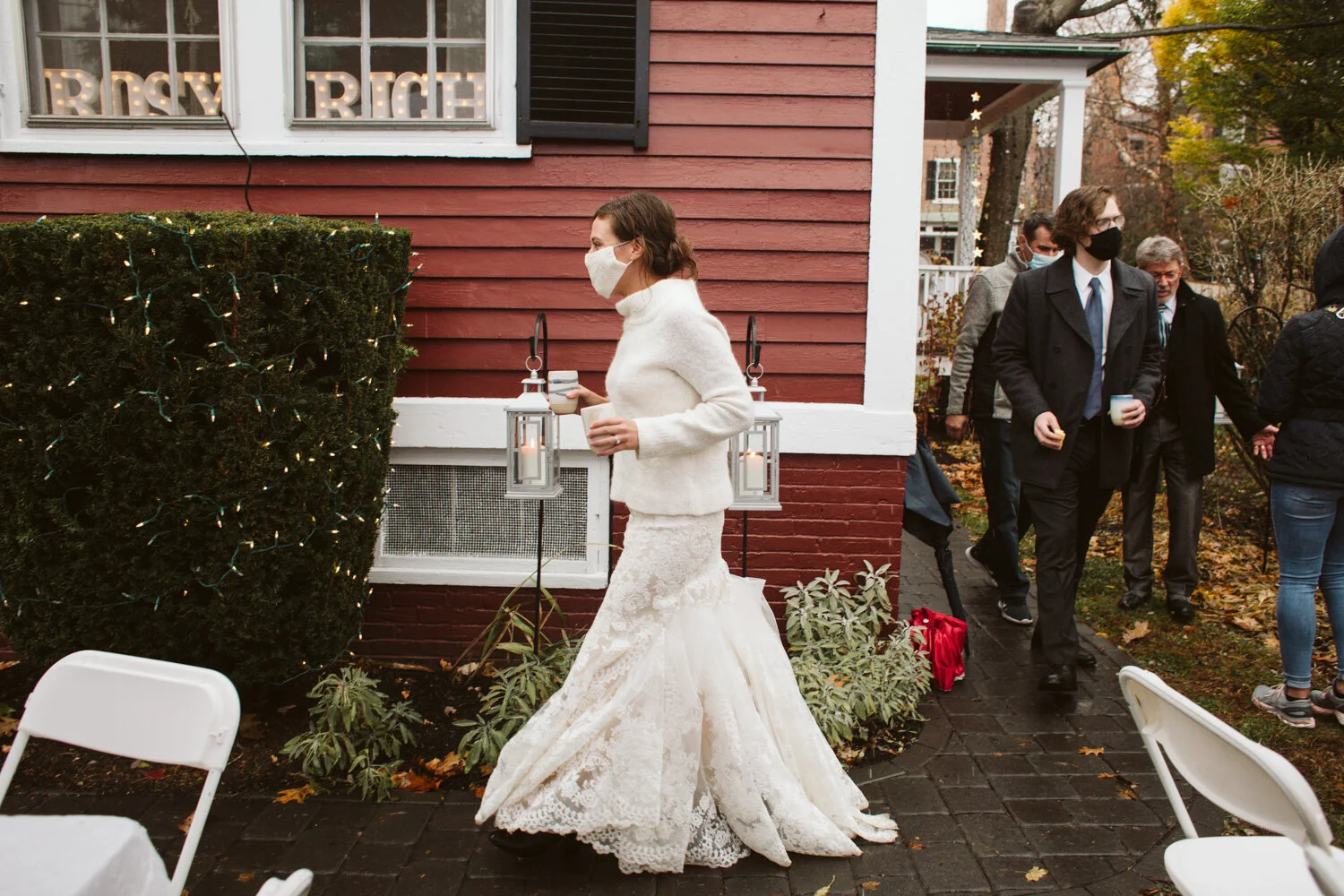 Salem MA Micro Wedding — candid wedding moment