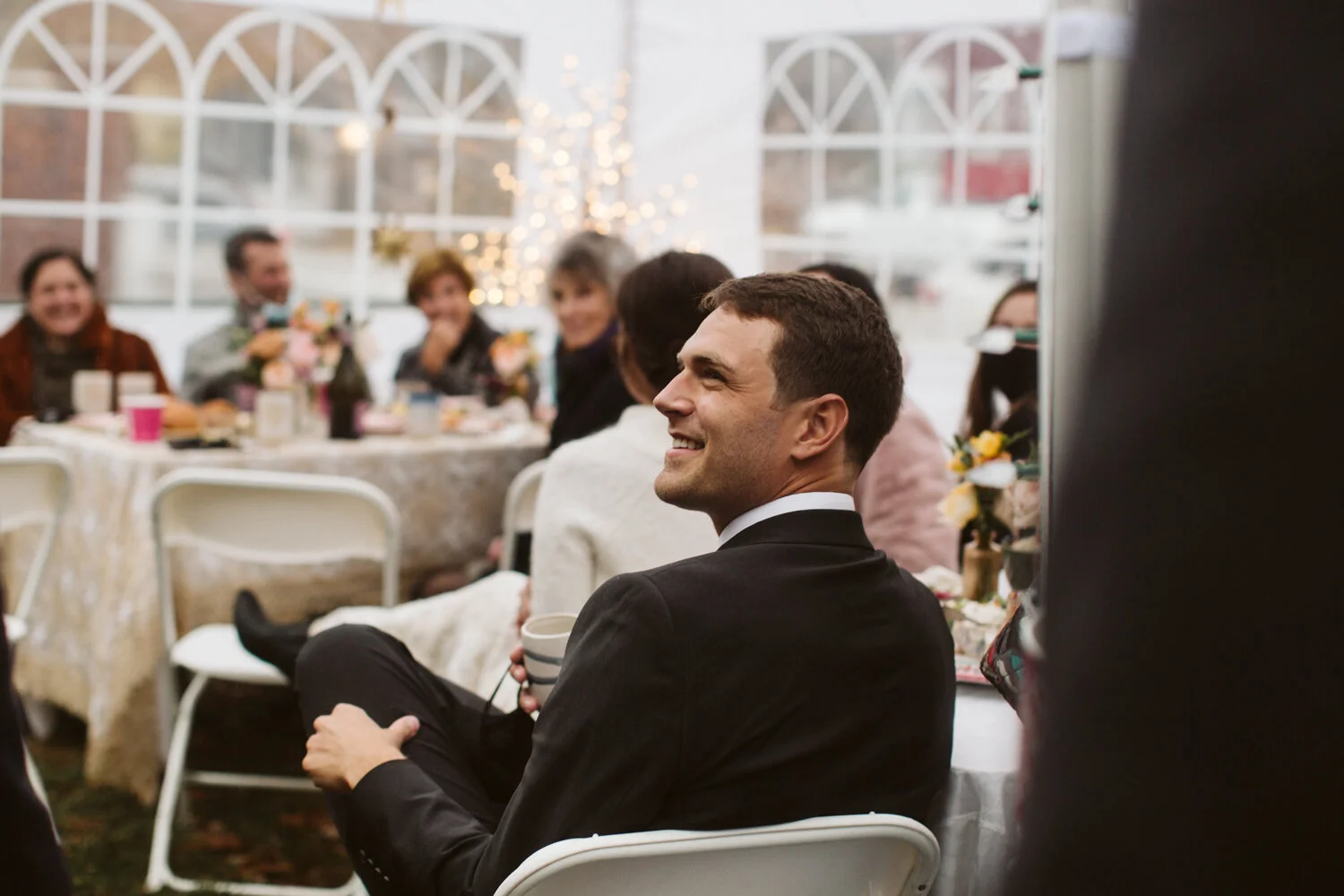 Salem MA Micro Wedding — candid wedding moment