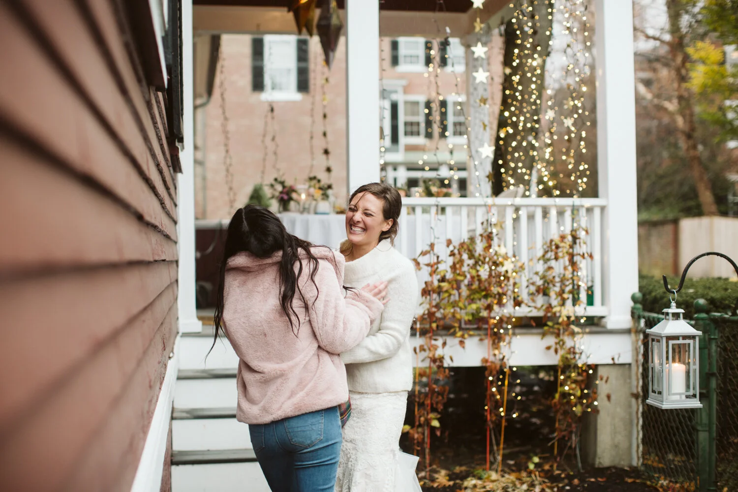 Salem MA Micro Wedding — candid wedding moment