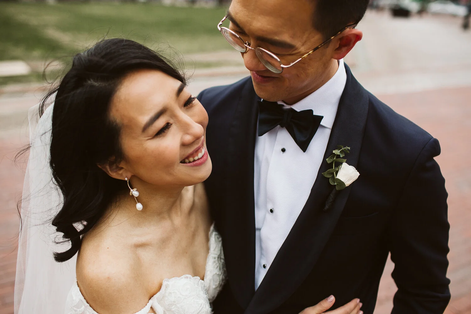 Small Boston Elopement — documentary wedding photograph