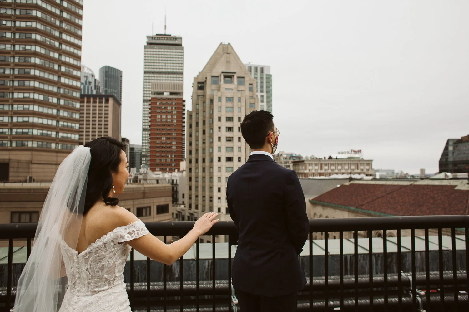 Small Boston Elopement — candid wedding moment