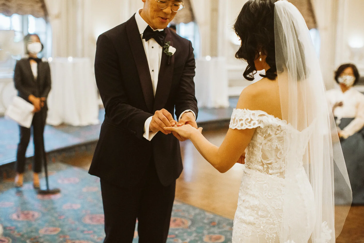 Small Boston Elopement — candid wedding moment