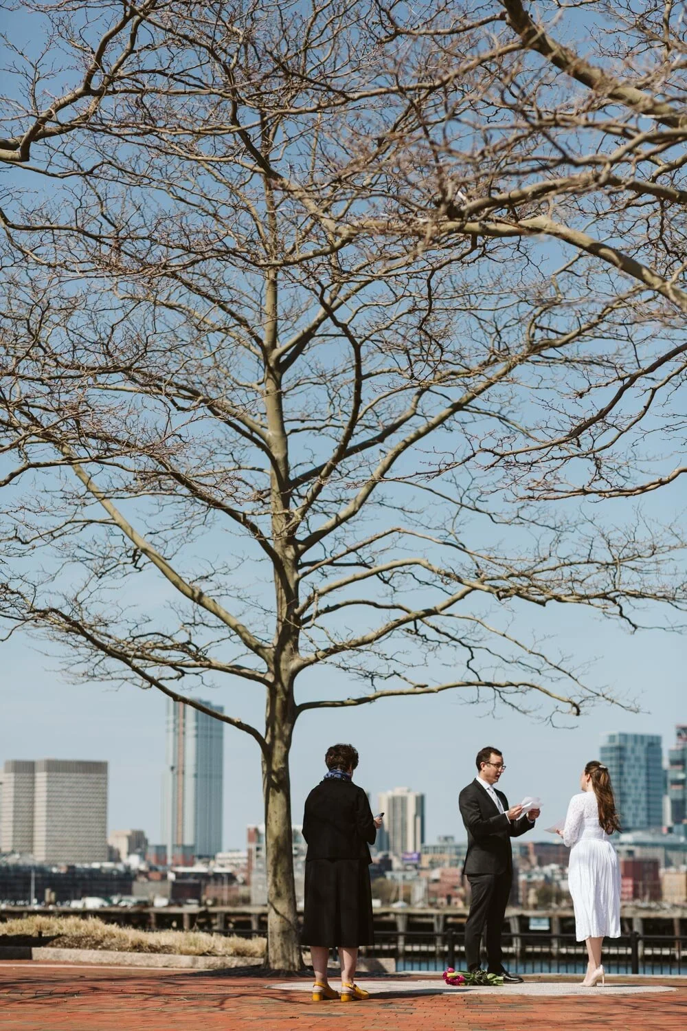 A Social Distancing Wedding Ceremony in Boston MA 2 A Social Distancing Wedding Ceremony in Boston MA — documentary wedding photograph