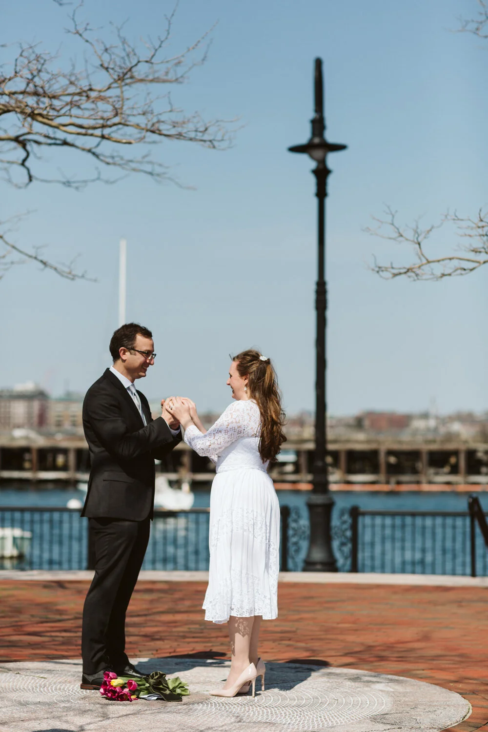 A Social Distancing Wedding Ceremony in Boston MA 15 A Social Distancing Wedding Ceremony in Boston MA — wedding photography by Mark Davidson