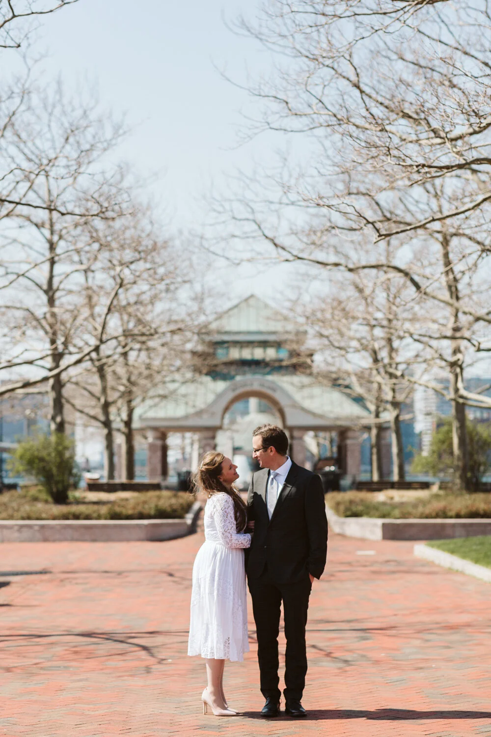 A Social Distancing Wedding Ceremony in Boston MA 16 A Social Distancing Wedding Ceremony in Boston MA — candid wedding moment