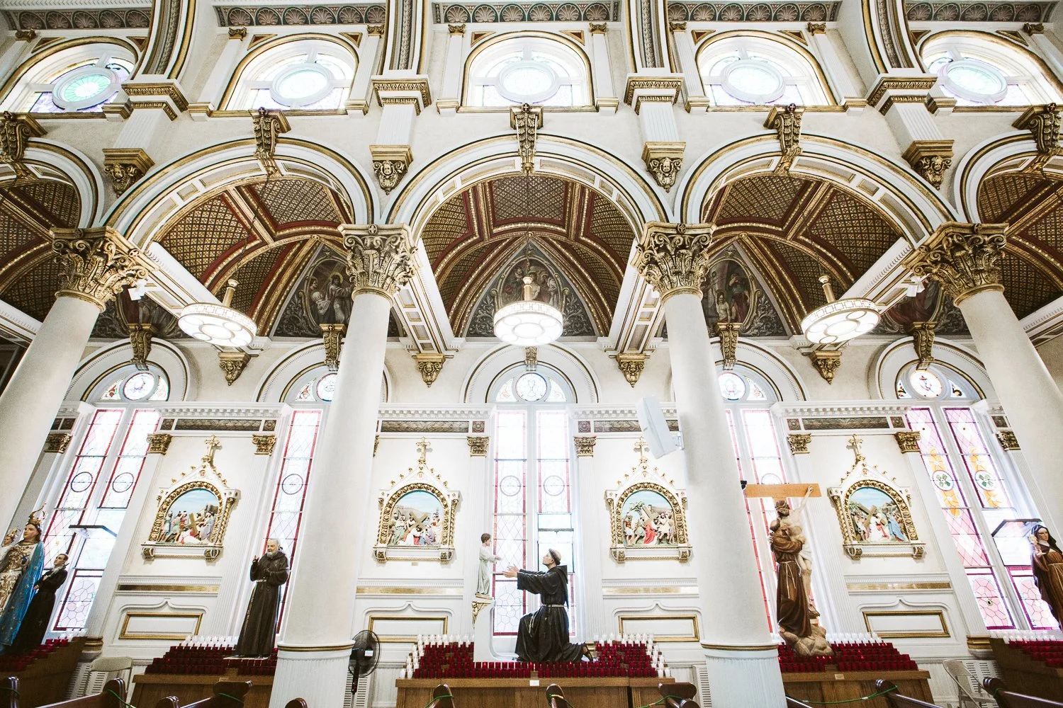 St Leonard of Port Maurice Parish Boston MA — wedding day photograph