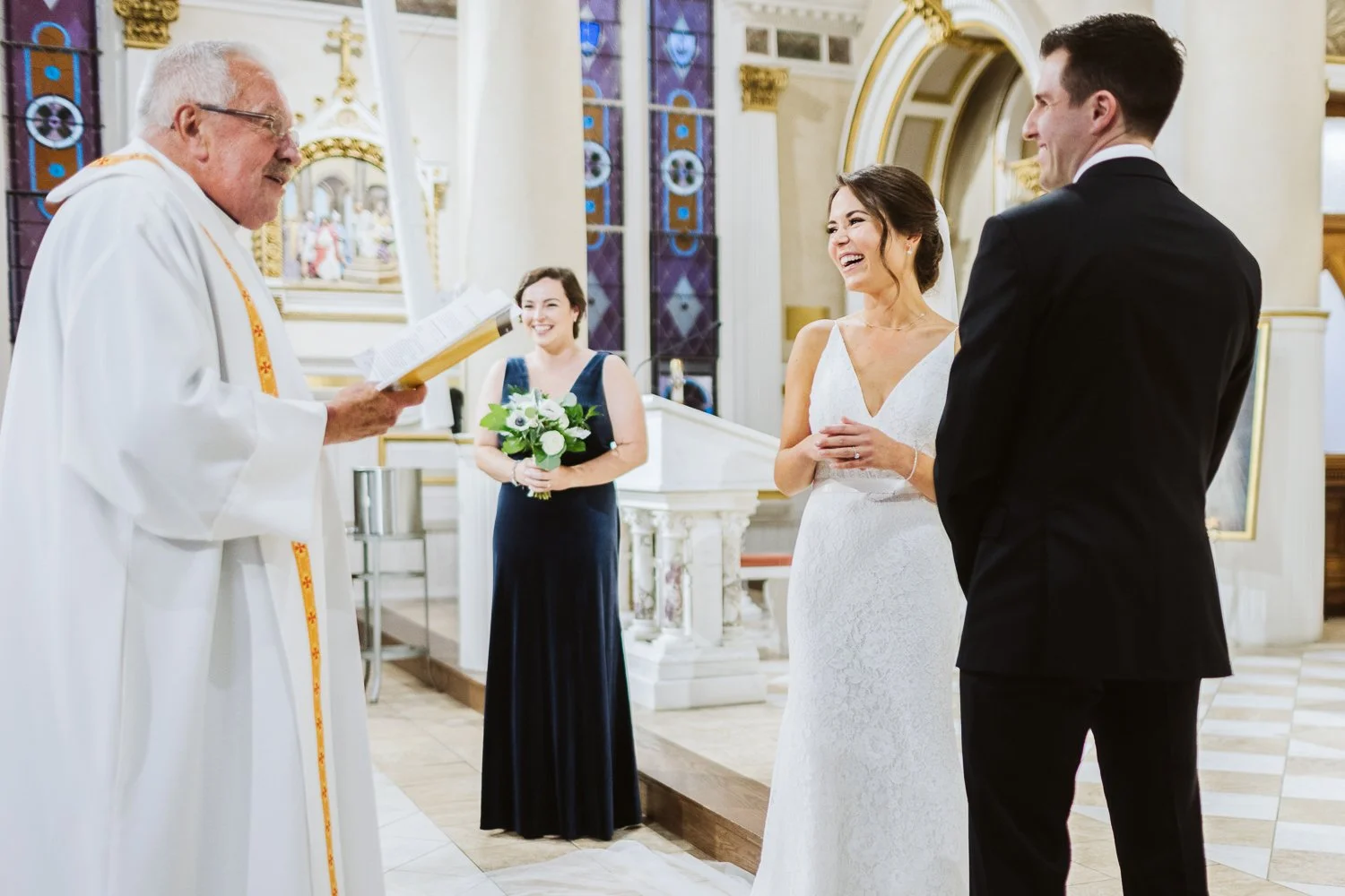 St Leonard of Port Maurice Parish Boston MA — wedding day photograph