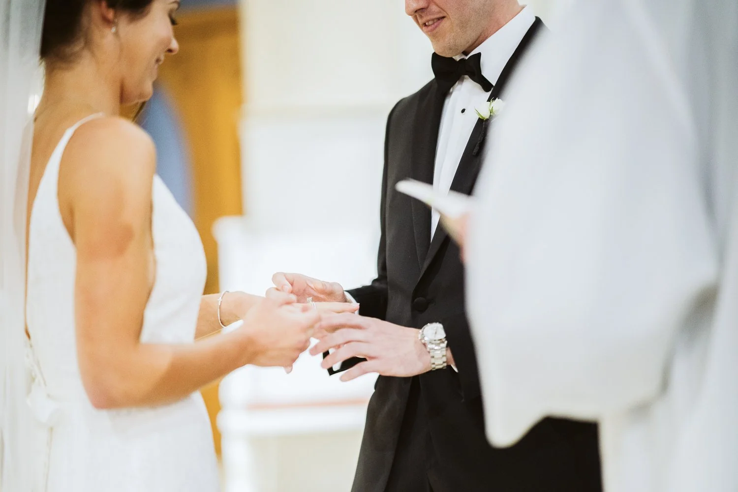 St Leonard of Port Maurice Parish Boston MA — documentary wedding photograph
