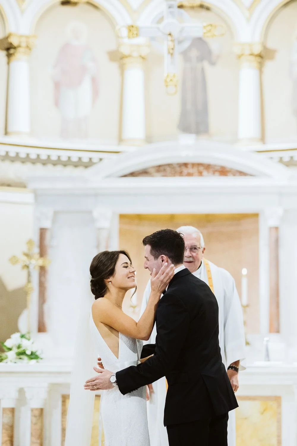 St Leonard of Port Maurice Parish Boston MA — wedding photography by Mark Davidson