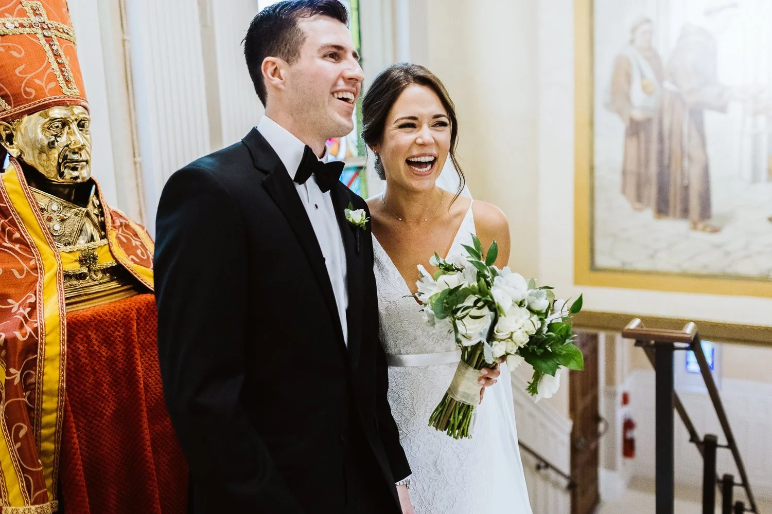 St Leonard of Port Maurice Parish Boston MA — wedding day photograph
