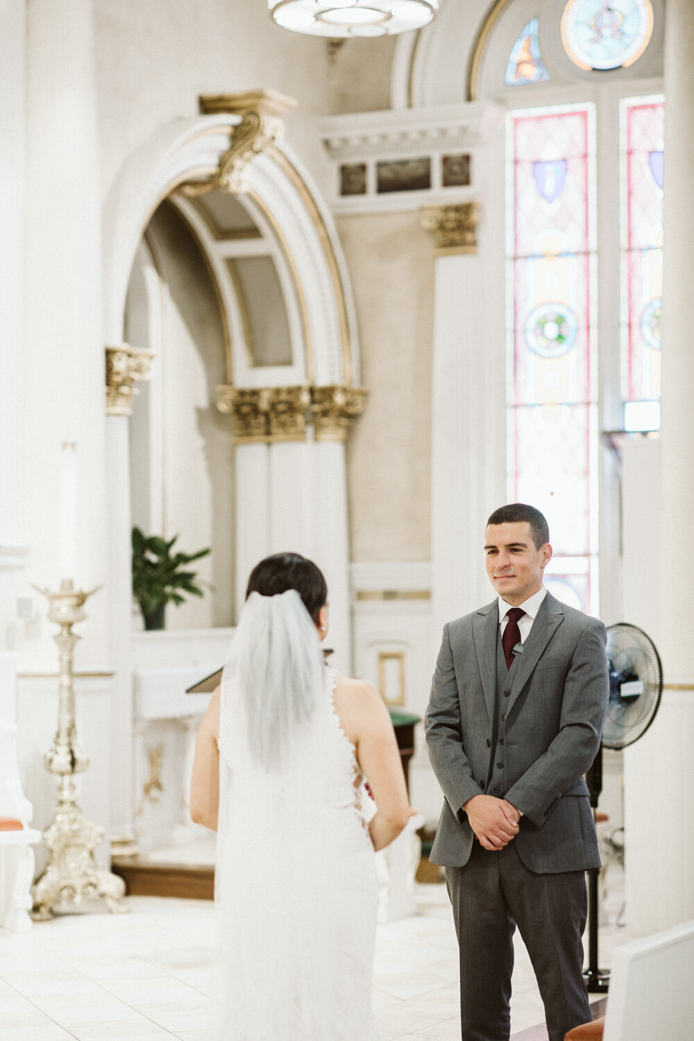 St Leonard of Port Maurice Parish Wedding Ceremony — wedding photograph