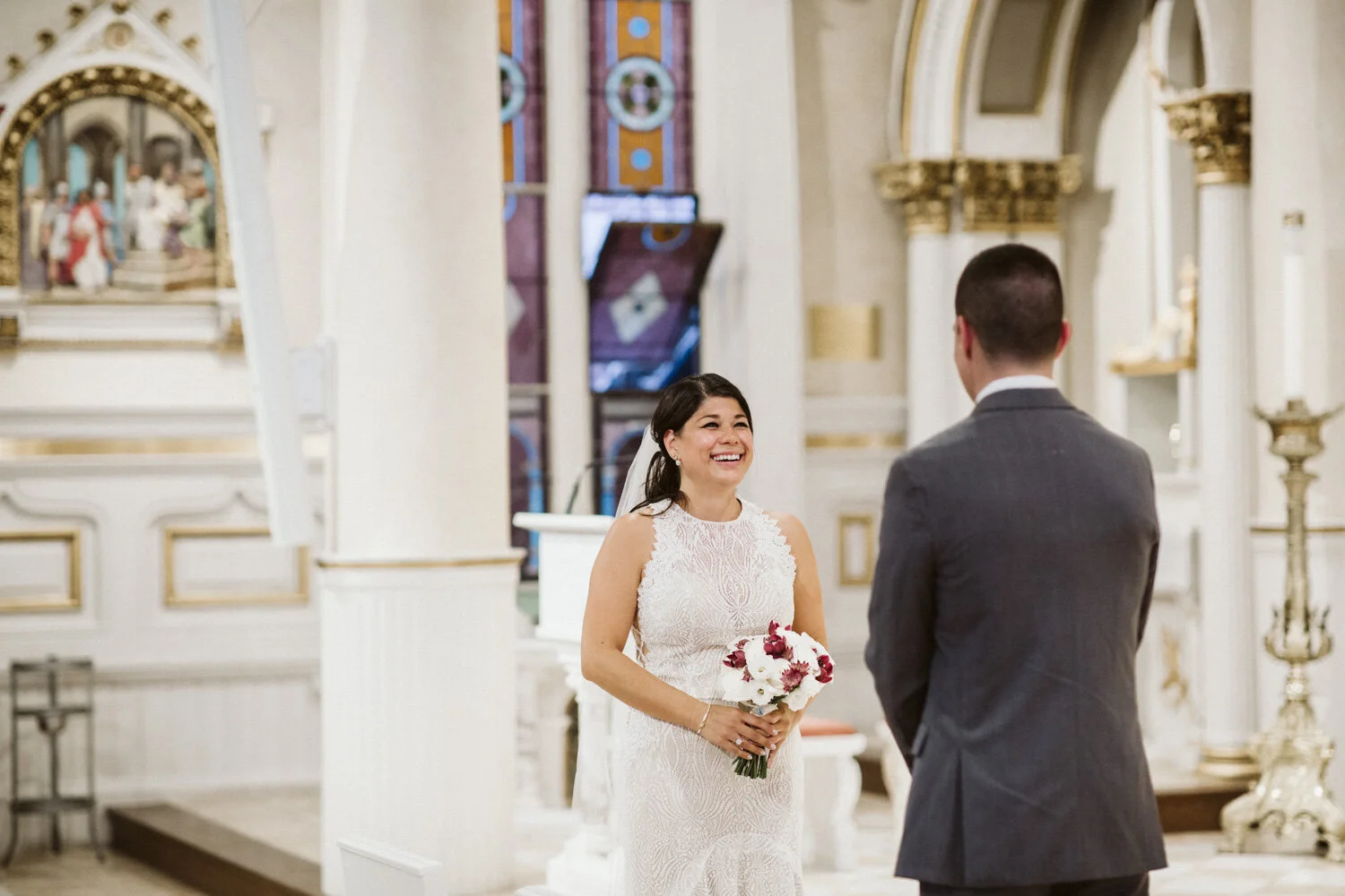 St Leonard of Port Maurice Parish Wedding Ceremony — wedding photography by Mark Davidson