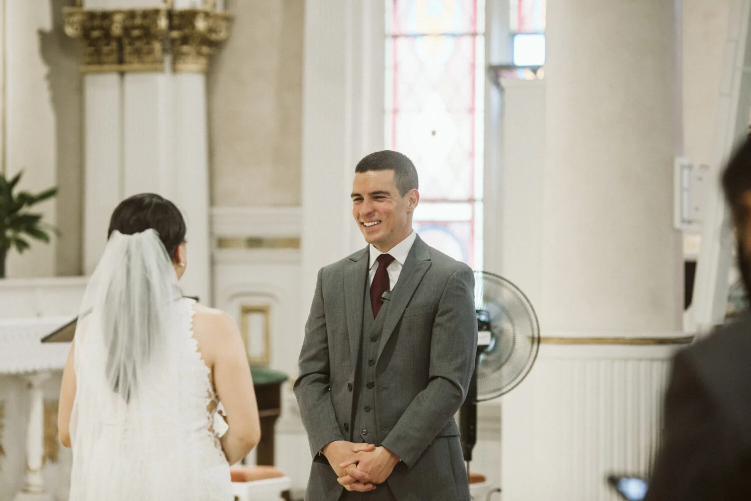 St Leonard of Port Maurice Parish Wedding Ceremony — wedding day photograph