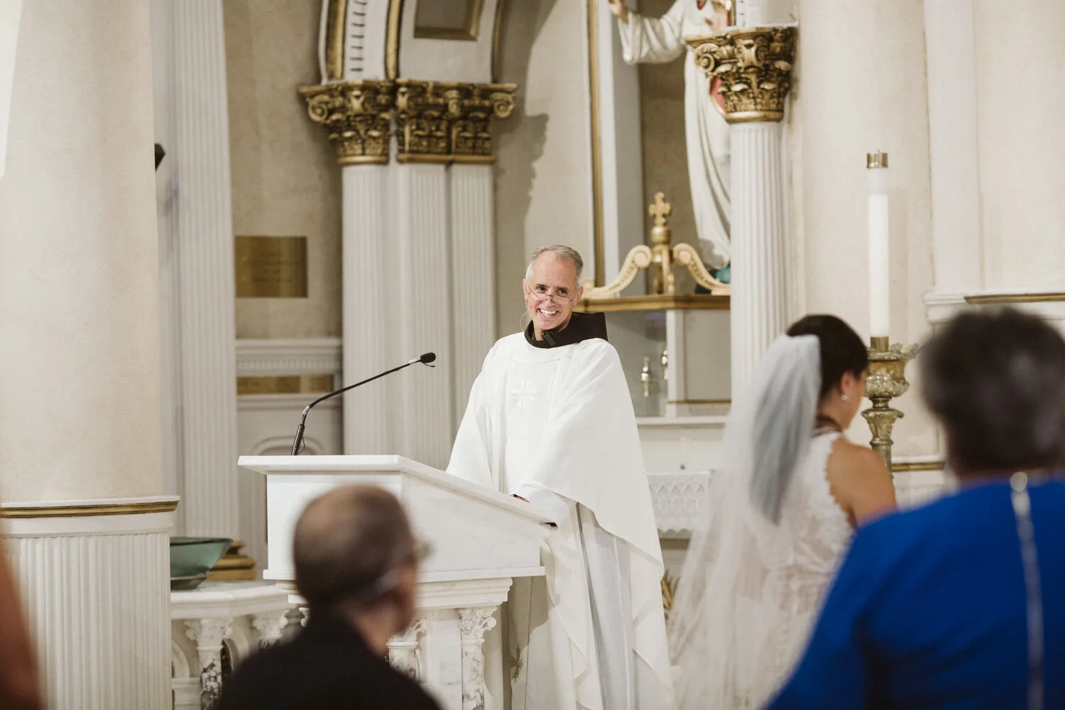 St Leonard of Port Maurice Parish Wedding Ceremony — wedding photograph
