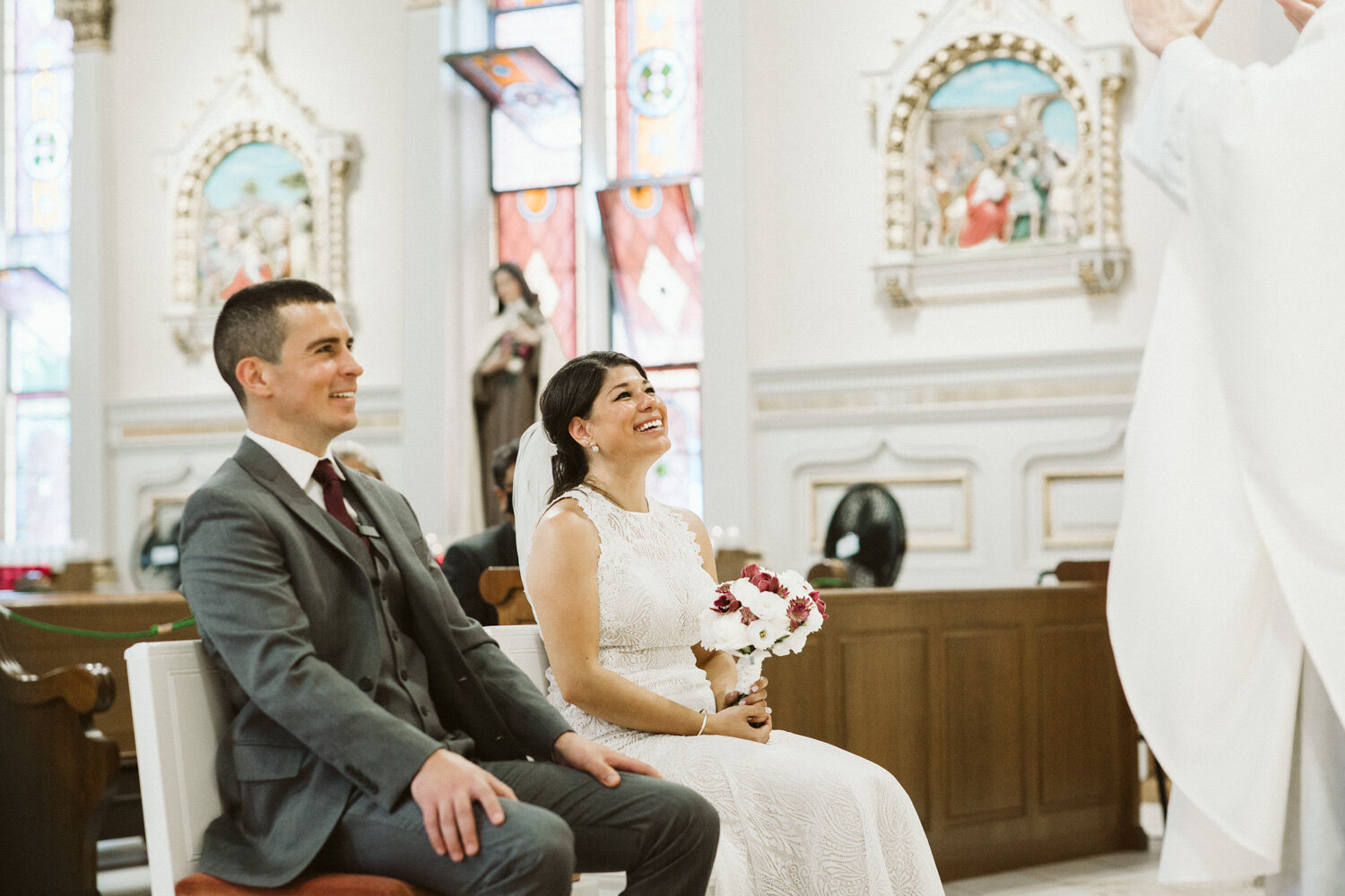 St Leonard of Port Maurice Parish Wedding Ceremony — documentary wedding photograph