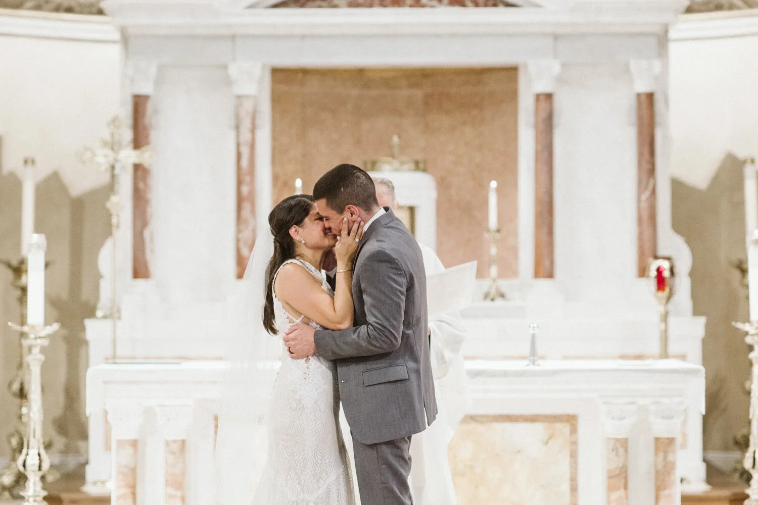 St Leonard of Port Maurice Parish Wedding Ceremony — candid wedding moment