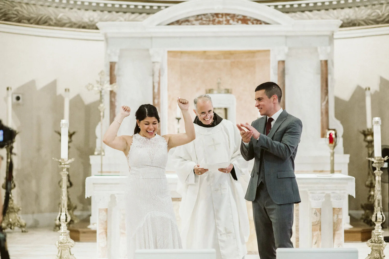 St Leonard of Port Maurice Parish Wedding Ceremony — wedding day photograph