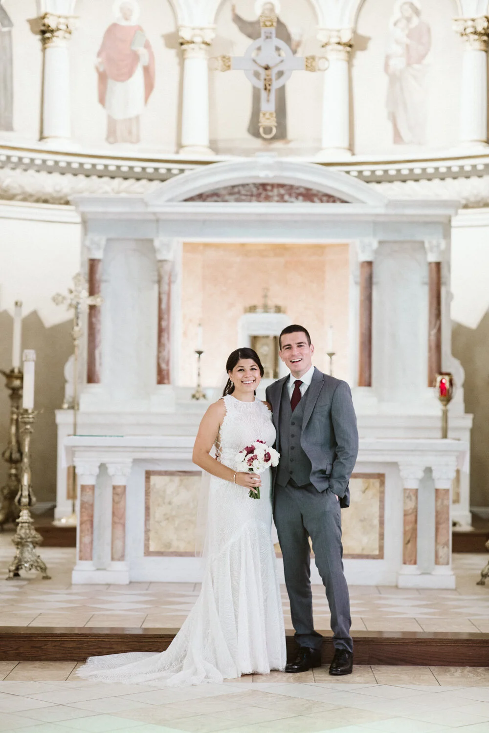 St Leonard of Port Maurice Parish Wedding Ceremony — wedding photograph