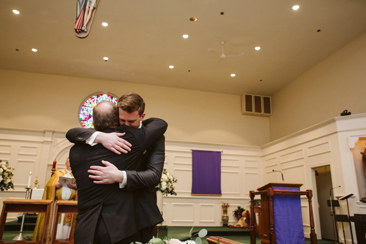 St. Marys Parish Wedding Ceremony — candid wedding moment